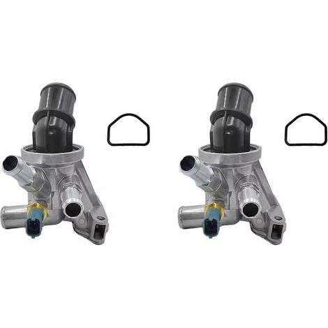 2X 80℃ 176℉ 12650485 pour Chevrolet JEEP, ensemble couvercle de boîtier de thermostat de refroidissement moteur (1/5)