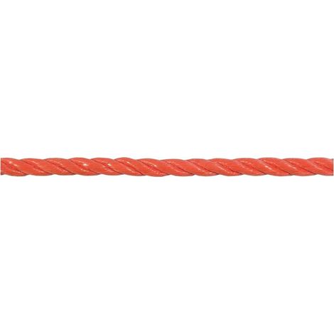 Cuerda polipropileno 6mm naranja (por 120)