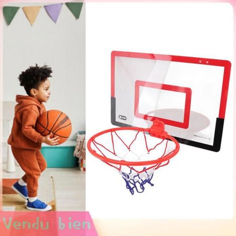 Garosa Mini ensemble de cerceau de basket-ball Kids Mini Basketball Hoop Set Hole Menting Red Black Améliore la jouets jeu (1/4)