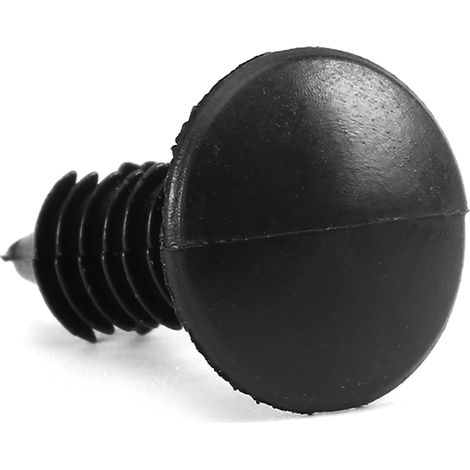 Lot de 100 rivets universels en nylon noir pour fixation de pare-chocs de voiture, clips en plastique (1/5)