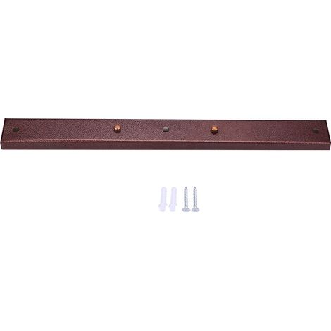 Support De Plafonnier Rectangulaire - Base En Fer Peint Bronze Rouge - Pour Suspension DIY Et Luminaire Murale - 1 Pièce (1/4)