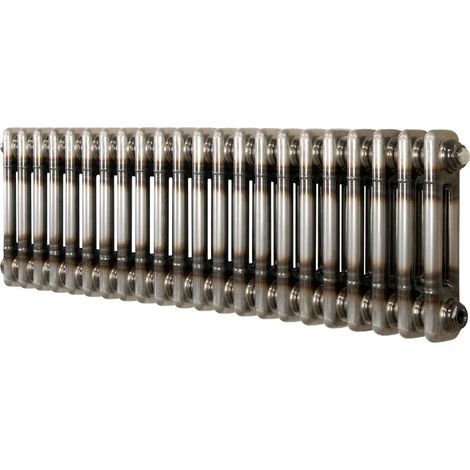 Traditional 2 Column Radiator - 300 x 1010mm - Raw Metal