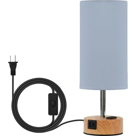 Yuiboo Petite lampe de table bleu acier clair veilleuse avec (1/5)