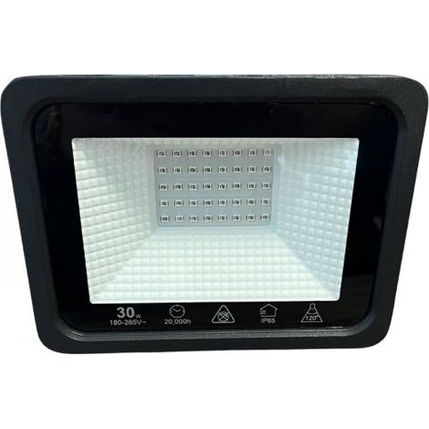 Faro Led Flood Slim Red 30W 2850 Lumen Rosso 90LM/W AC 220V 50Hz Nero IP65