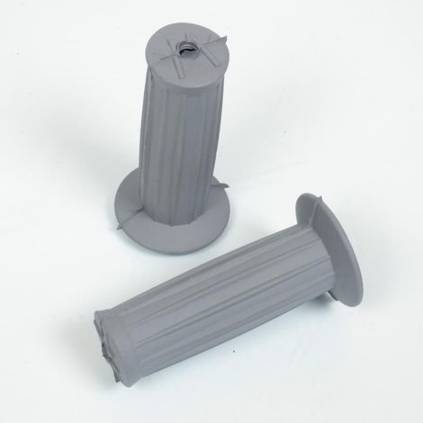 Paar graue Griffe Ø22/24mm 100mm für Moped mbk cyclo moped (1/2)