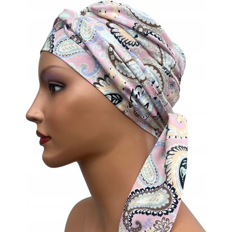 Ayliz 433, pañuelo para la cabeza de mujer, un turbante vaporoso, también después de la quimioterapia. (1/5)