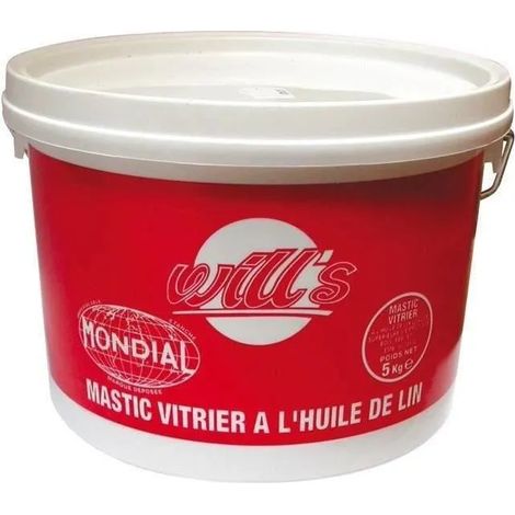 Mastic Vitrier Pur Lin Mondial Naturel Secchio da 5kg