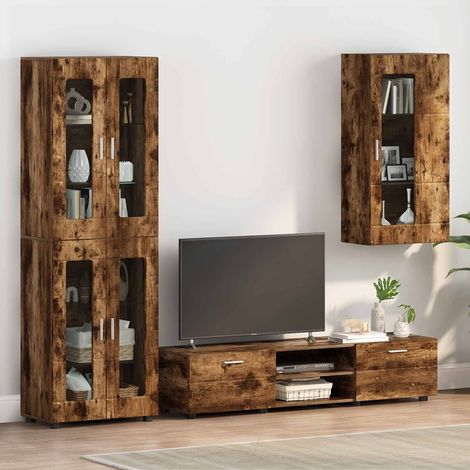 Teenpull – Holzschrank Geräucherte Eiche Holzwerkstoff (1/5)