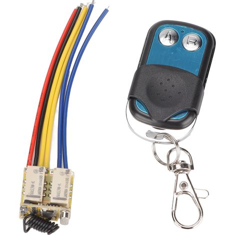 Mini Relais RF 2CH 433MHz avec Émetteur et Récepteur Sans Fil pour Maison, DC3.7‑12V (1/5)