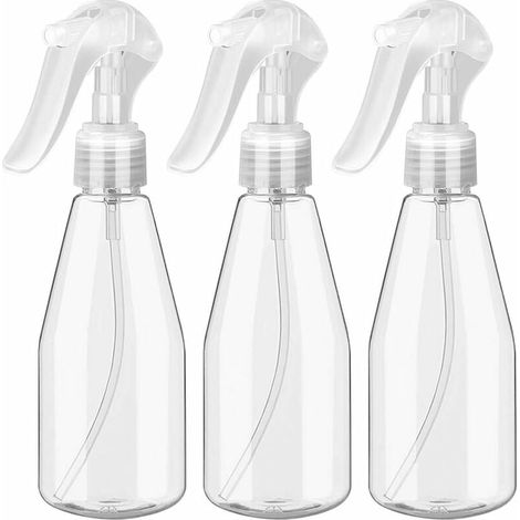 200ML Vaporisateur Vide - 3PCS, Boîteille de Pulvérisation Flacon Spray Boîteilles Plastique Transparent Spray Vide pour Coiffure Plante Fleurs Pulvérisateur D'eau Salon De Coiffure-Fei Yu (1/4)