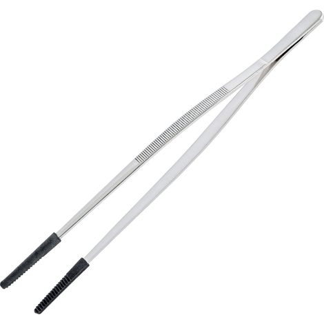 Pinzette da cucina Kuchenprofi, acciaio inox/silicone, 30 cm