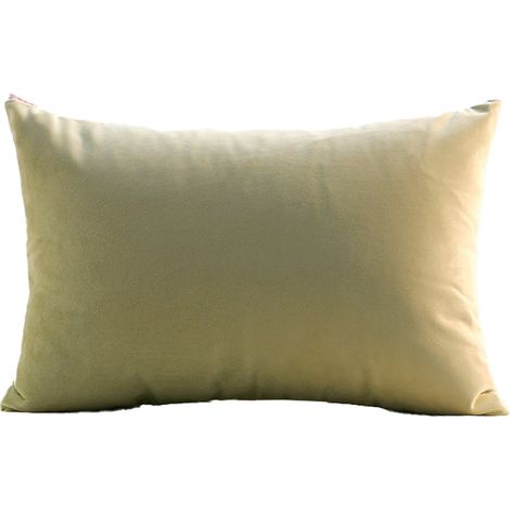 Taie d'oreiller rectangulaire en lin, housse de coussin idéale pour un accueil élégant dans votre maison. (1/4)