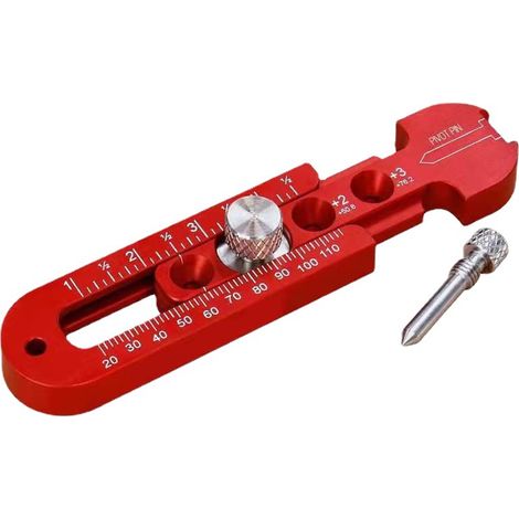 Lntyq Compas de charpentier en alliage d'aluminium, règle ronde réglable, compas de charpentier pour dessiner des cercles, jauge de précision de marquage industriel de menuiserie