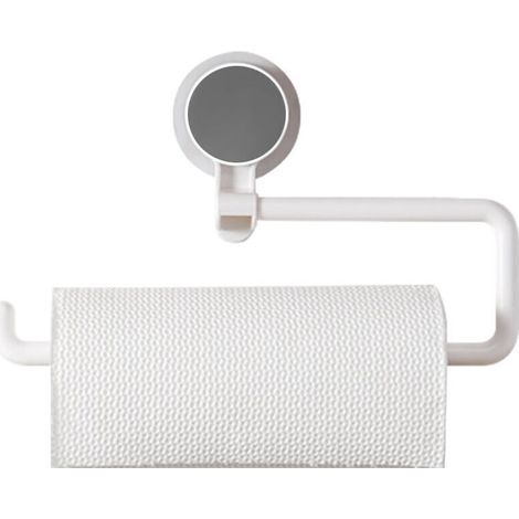 Wall-mounted paper towel holder, multi-functional, rotating paper towel holder, strong adhesive, for kitchen, bathroom, living room, office (1/5)