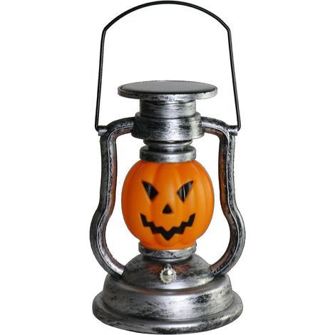 Lanterne LED solaire décorative rétro pour Halloween, à suspendre en extérieur