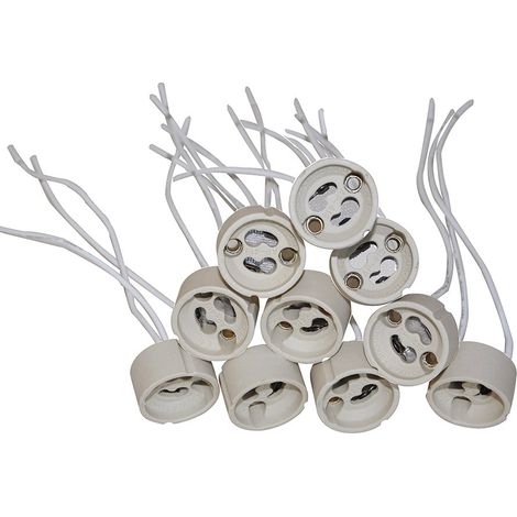 Lot de 10 douilles LED GU10, connecteur pour ampoule GU10，, Douilles et accessoires d'éclairage compatibles