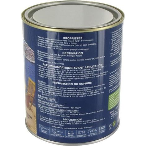 Saturateur Bois Exotiques D1 - Incolore - Spécial Tendres Bois - 1L (1/2)