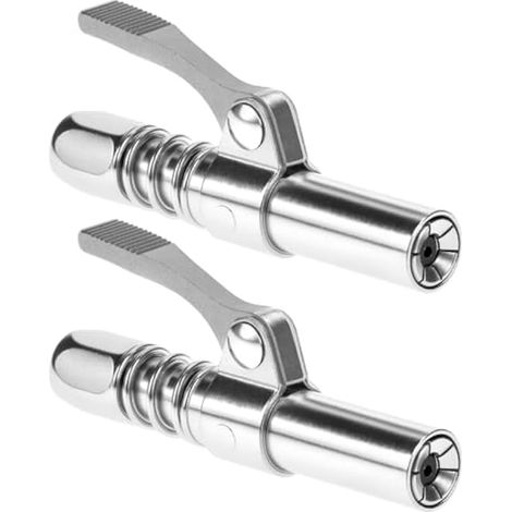 2 raccords rapides 1/8 NPT pour pistolet à graisse, à dégagement rapide et à 6 mâchoires, pour machines agricoles, automobiles et industrielles. (1/4)