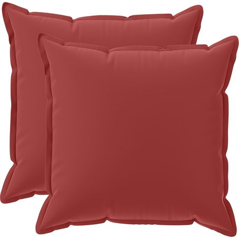Kissenbezug 2 stk. HOUTEN Weinrot 70 x 70 cm Polyester vidaXL