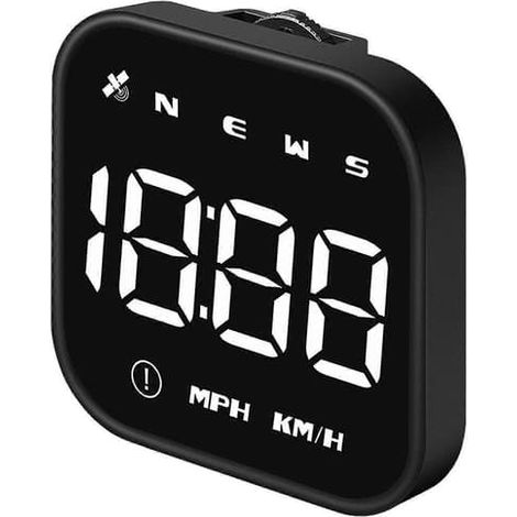BelleRise - Compteur de vitesse GPS à affichage numérique étendu, odomètre, compteur journalier, alarme de survitesse. (1/5)
