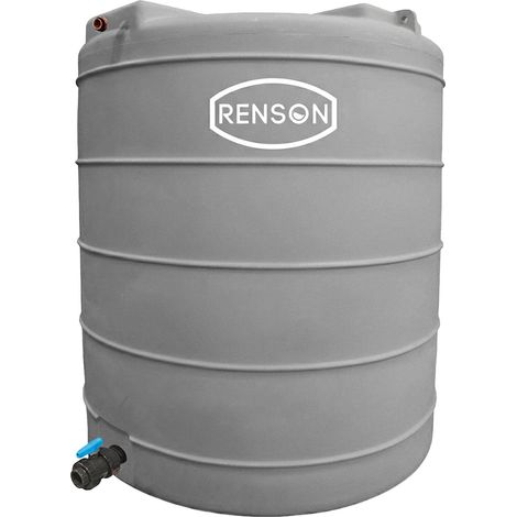 Cuve Stockage Verticale Grise en Polyéthylène 10000L Pre Équipée - RENSON