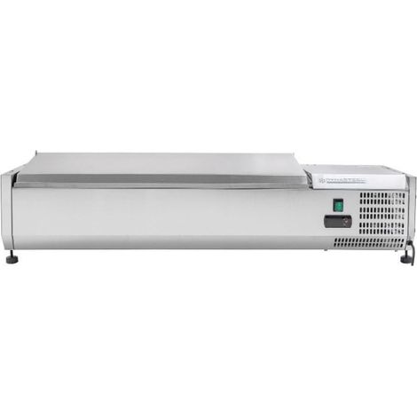 Saladette Réfrigérée à Poser Couvercle Inox - 5 x GN 1/4 (1/5)
