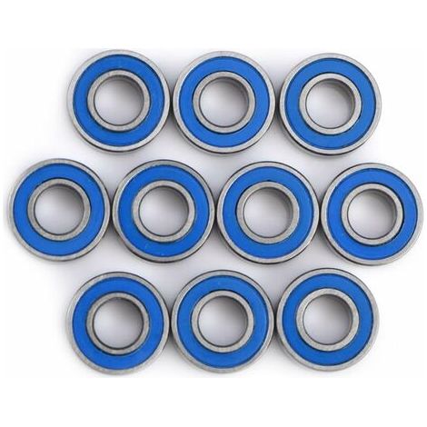 Mini Roulements à Billes Roulement à Bride en Acier Double-Blindé Roulements Kit 5x11x4mm (10pcs)