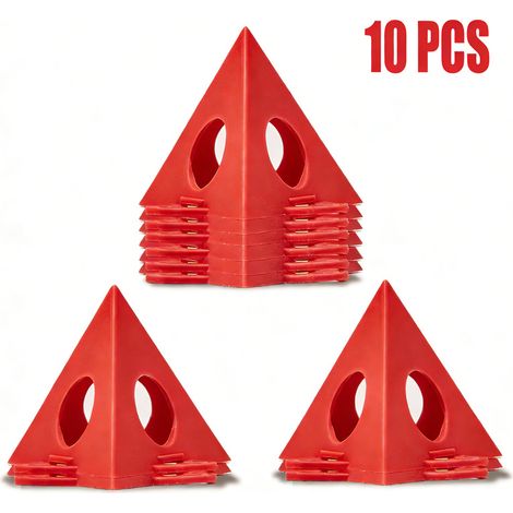 10 pezzi supporto pittura treppiede conico mini triangolare per artista falegname, rosso