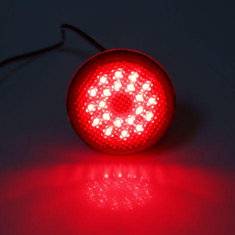 Feu arrière LED 6,8cm pour Toyota Corolla, réflecteur de pare-chocs, stop et antibrouillard, lampe rouge de feux de freinage (1/5)