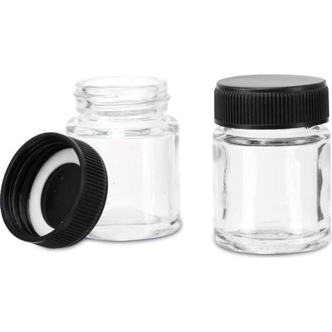 DAYTOOLS Récipients en verre pour peintures d'aérographe AFB-5, lot de 2