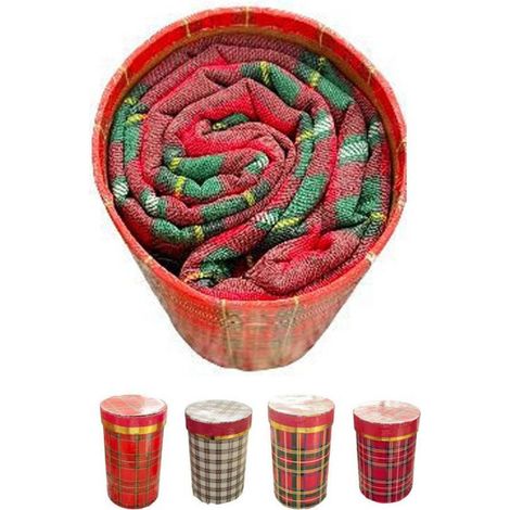 Trade Shop - Mantel De Navidad Tela Panama Con Tema De Navidad Caja Varias Fantasias 12 Plazas - (1/2)