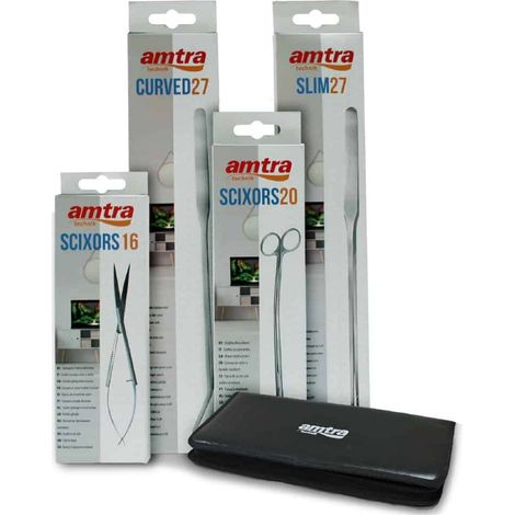 Kit Aquascaping 4 Accessori  più  Astuccio per la cura delle piante in acquario (1/5)