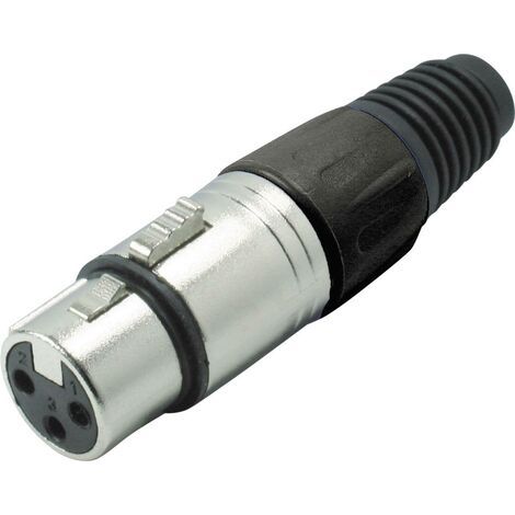 XLR femelle, droit Kash 55022-S Nombre de pôles: 3 noir 1 pc(s) (1/3)