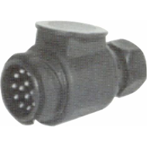 Prise remorque mâle plastique 12 V 13 plots