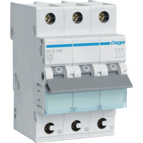 Leistungsschalter Hager mcs340 C-Typ 40A 3-polig (1/5)
