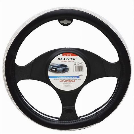 TRADE SHOP - Coprivolante Universale Per Sterzo Auto Fodera Protezione Accessorio 38 Cm Cv-12 -