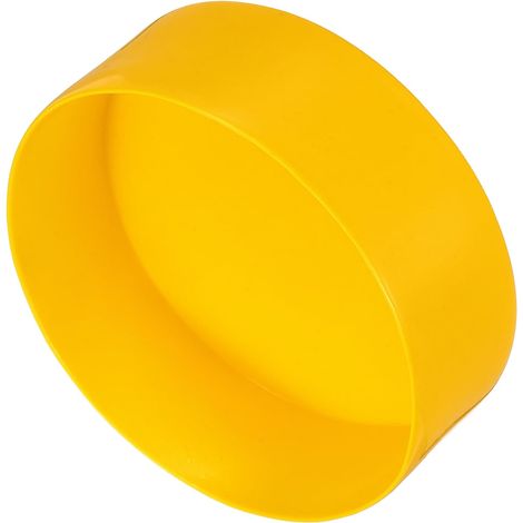 Embout Caoutchouc 150mm Jaune 50mm Hauteur Embouts de Tuyau Ronds en Vinyle, en Plastique, pour Tubes, Clôtures, Poteaux, Meubles, Rampes (1/5)