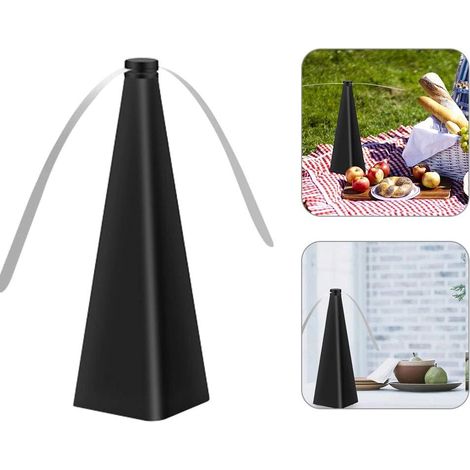 Lot de 3 ventilateurs de table anti-mouches sans produits chimiques Noir (1/5)