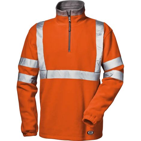 SIR SAFETY SYSTEM DUNE Polaire de travail haute visibilité orange Taille 4XL