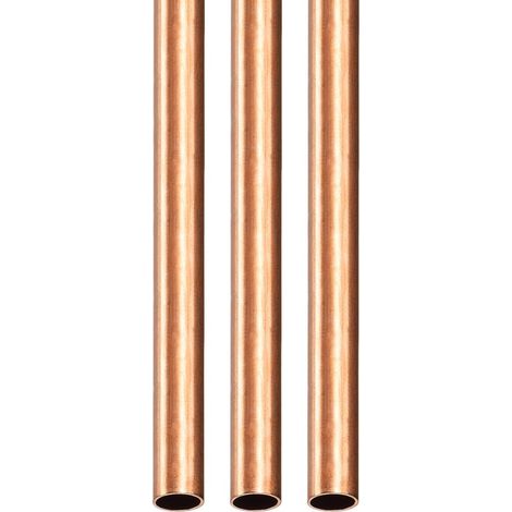 4mm x 0.25mm x 300mm(ODxMur TxL) Cuivre Tube - 3Paquet - Bien pour Machinerie Équipement DIY Décoratif Cadre - Ronde Métal Tuyau (1/5)