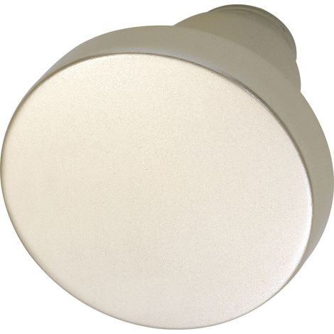 Grundmann Knopfdrückerlochteil (Türknauf) flachform ø 45 mm, Alu neusilber (1/3)