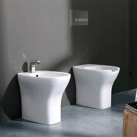 Set sanitari in ceramica bianco h 47 con apertura frontale Evolution Sanitosco (1/5)