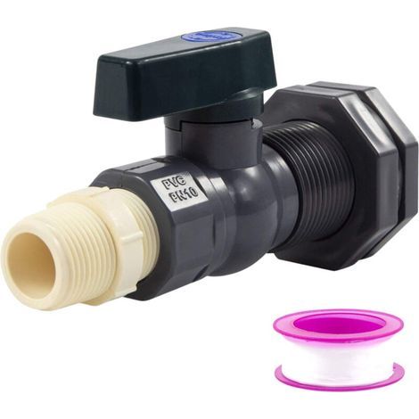 Réservoir Eau avec Vanne Commutation PVC 6 Points 3 4 Pouces pour Piscine et Aquaculture (1/4)