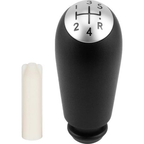 Pomello del cambio manuale a 5 marce per Renault Clio III 2005-09, Laguna 2 (2001-07), Dacia (dal 2004), Twingo 3 (dal 2014) Modus Smooth Operation Gear Shift Knob, in pelle nera (1/5)