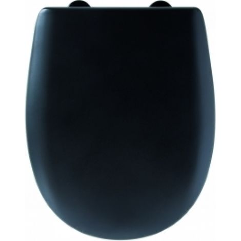 Abattant WC Ariane soft black mat - descente manuelle et Déclipsable - Olfa