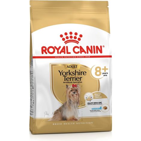 ROYAL CANIN Yorkshire Terrier 8+ Croquettes pour chien, saveur volaille, 1,5 kg