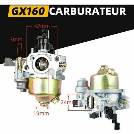 Carburateur GX160 compatible avec le moteur Honda GX200 GX160 (1/4)