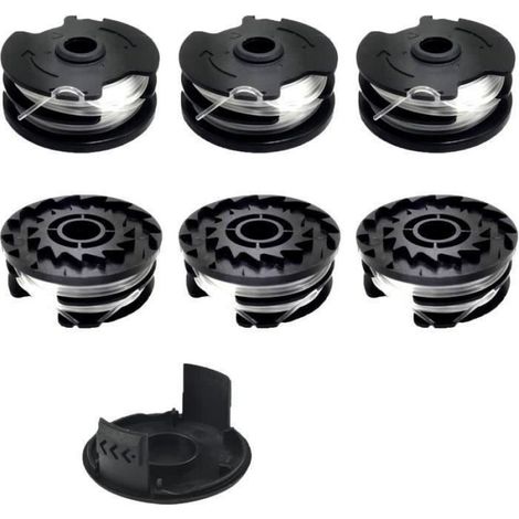 Bobine Fil Nylon pour Coupe-Bordure Parkside PRTA 20-Li C3 A1B2 PRT 550 A1 A3 PRT 300 A1 - Lot de 6 - (1/4)