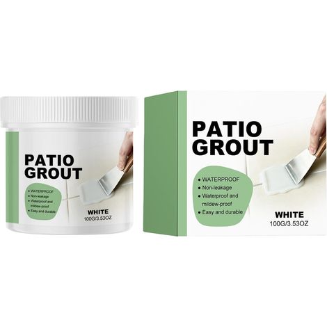 Scellant à joints de carrelage 100g Adhésif à séchage et longue  Coulis Carrelage Extérieur Remplissage Fissures Pierre Creuse Salle Bain Marbre Sol Piscine Intérieur (1/5)