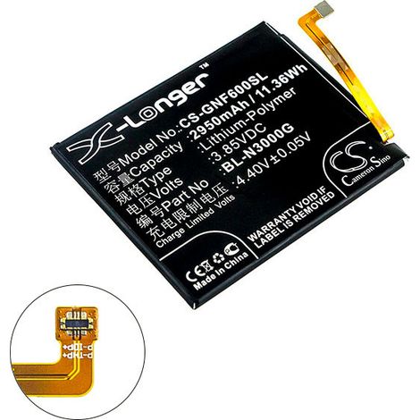 NX - Batterie téléphone, smartphone, GSM pour Gionee 3.85V 2950mAh - BL-N3000G (1/2)